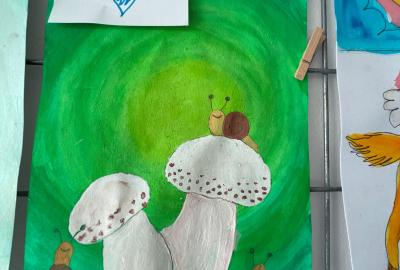 Mezipředmětové vztahy – výtvarná výchova, přírodopis, 4. B, vedla M. Hortová