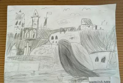 Projekt Vyšehrad, studijní kresba tužkou, 3. B, vedla I. Hubáček