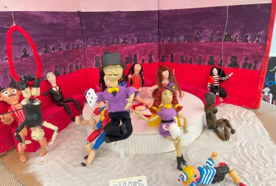 Projekt Cirkus, 6. C, modelované loutky, vedla Z. Macáková