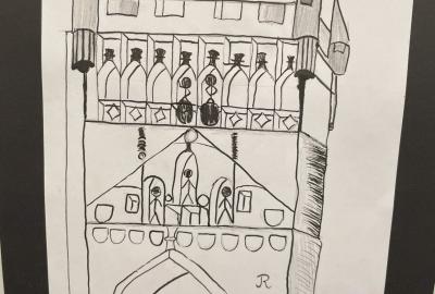 6. A, Studijní kresba/ malba, vedla K. Landová