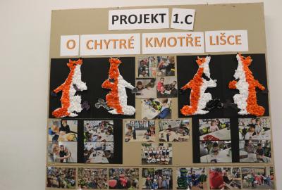 1. C Vv-Čj, projekt "O chytré kmotře lišce", papírový reliéf, kniha