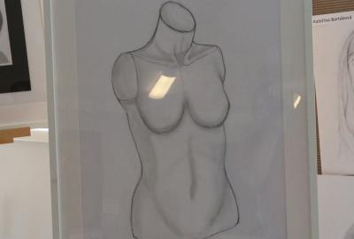 D.Kverka, 7. A Vv, studijní kresba dle modelu, tužka
