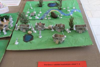 7. A  dějepis-Vv, projekt "Husitské boje", diorama
