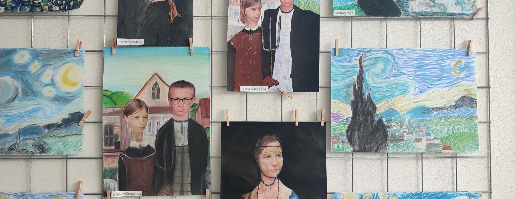 Jak nás slavní umělci inspirovali  - výstava 4.C